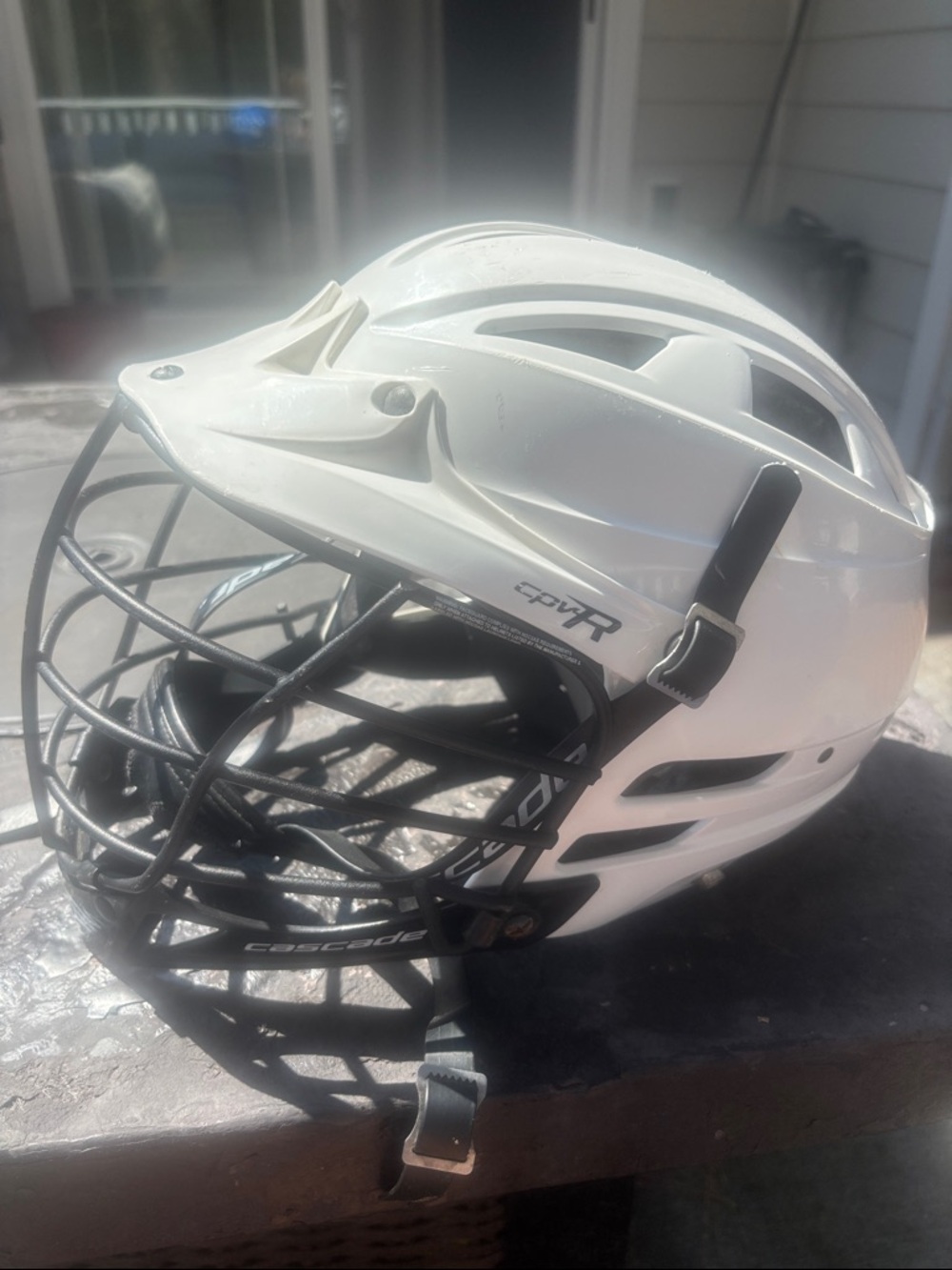 Cascade White CPV-R Men's Lacrosse LAX Helmet Model CPV M/L, S/M, XS